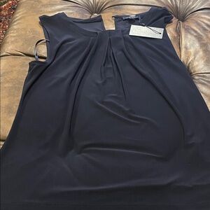 Tommy Hilfiger Dark Blue Pleated Women's Blouse